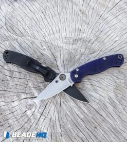 Spyderco Paramilitary 2 Compression Lock Knife G-10 (3.4" Black) C81GPBK2 -Blade HQ Spyderco Paramilitary 2 Knife Blue Purple G 10 Satin CPM S110V C81GPDBL2 BHQ 31164 kp white stump web large
