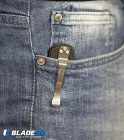 Spyderco Paramilitary 2 Compression Lock Knife G-10 (3.4" Black) C81GPBK2 -Blade HQ Spyderco Paramilitary 2 Knife G 10 Satin S30V C81GP2 BHQ 7920 kp in pocket web large