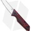 StatGear LEDGE Slip Joint Knife Black + Red G10 (2.625" Satin D2)