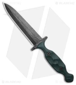 Stroup Knives Green Beret Foundation Heritage Dagger Green G-10 (5" Acid Wash)