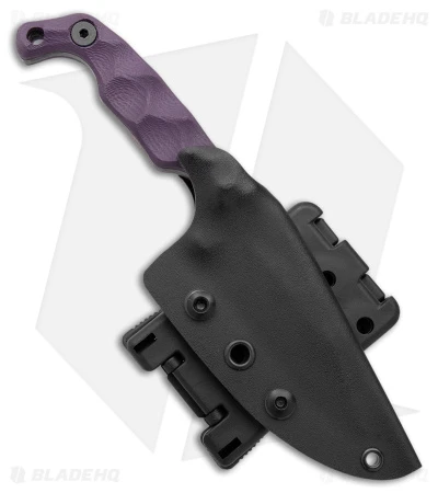 Stroup Knives Mini EDC Fixed Blade Knife Purple G-10 (3.1" Black SW) Stroup Knives Mini EDC Fixed Blade Knife Purple G-10 (3.1" Black SW) -Blade HQ Stroup Knives Mini EDC Fixed Blade Purple G 10 Black SW BHQ 175255 jr sheath