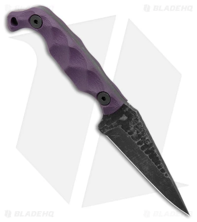 Stroup Knives Mini EDC Fixed Blade Knife Purple G-10 (3.1" Black SW) Stroup Knives Mini EDC Fixed Blade Knife Purple G-10 (3.1" Black SW) -Blade HQ Stroup Knives Mini EDC Fixed Blade Purple G 10 Black SW BHQ 175255 jr spine