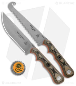 TOPS Knives Muley Combo W/ Kydex Sheaths (Skinner & Saw) MCMB-02 -Blade HQ TOPS Knives Muley Skinner Saw Combo G 10 SW Leather Sheath BHQ 174980 jr bottlecap large