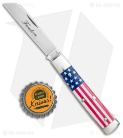 GEC #49 Tidioute Freedom Liberty Pocket Knife Flag Acrylic (2.61" Satin) 3 GEC #49 Tidioute Freedom Liberty Pocket Knife Flag Acrylic (2.61" Satin) -Blade HQ Tidioute Cutlery 1095 Carbon Steel Flag Acrylic Wharncliffe Satin BHQ 139268 jr bottlecap