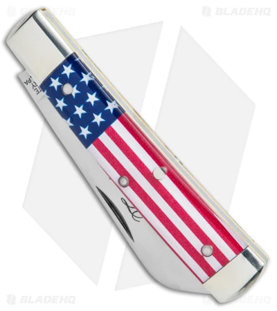 GEC #49 Tidioute Freedom Liberty Pocket Knife Flag Acrylic (2.61" Satin) GEC #49 Tidioute Freedom Liberty Pocket Knife Flag Acrylic (2.61" Satin) -Blade HQ Tidioute Cutlery 1095 Carbon Steel Flag Acrylic Wharncliffe Satin BHQ 139268 jr spine