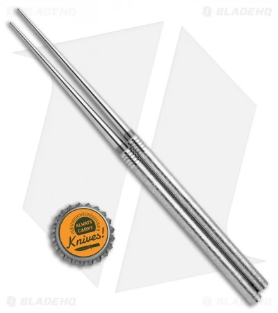 Titaner Titanium Sushi Chopsticks (Crystal Silver) Titaner Titanium Sushi Chopsticks (Crystal Silver) -Blade HQ Titaner Ti Sushi Chopsticks Crystal Silver BHQ 105967 jr bottlecap