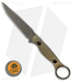Toor Knives Anaconda Fixed Blade Knife Ranger Green G-10 (3.75" Gray) -Blade HQ Toor Knives Anaconda Fixed Blade Knife Ranger Green G10 3.75 BHQ 123642 LS Bottlecap