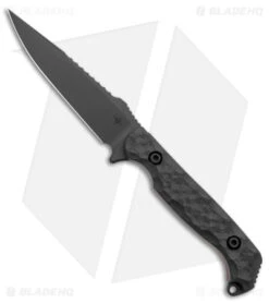 Toor Knives Darter Fixed Blade Knife Shadow Black G-10 (4.25" Black)