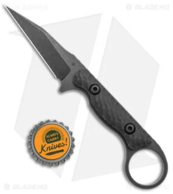Toor Knives Jank Shank Carbon Tactical Fixed Blade Knife Black G-10 (3" Black) -Blade HQ Toor Knives G 10 Jank Shank Shadow Carbon Fixed Blade Black BHQ 139080 jr bottlecap