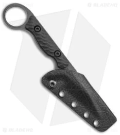 Toor Knives Jank Shank Carbon Tactical Fixed Blade Knife Black G-10 (3" Black) -Blade HQ Toor Knives G 10 Jank Shank Shadow Carbon Fixed Blade Black BHQ 139080 jr sheath