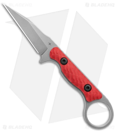 Toor Knives Jank Shank Tactical Fixed Blade Knife Red G-10 (3" Gray) Toor Knives Jank Shank Tactical Fixed Blade Knife Red G-10 (3" Gray) -Blade HQ Toor Knives G 10 Jank Shank Slate Fixed Blade Red BHQ 139083 jr