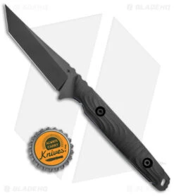 Toor Knives Kingpin Tanto Fixed Blade Knife Black G-10 Purple Liner (4" Black) -Blade HQ Toor Knives Kingpin Tanto Black G 10 Purple Liners Black BHQ 138983 jr bottlecap