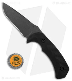 Toor Knives Mullet Fixed Blade Knife Ebony Wood (4" Black) -Blade HQ Toor Knives Mullet FBK Ebony Wood 4in Black BHQ 178790 td size 1
