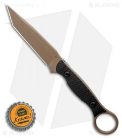 Toor Knives Serpent Tanto Fixed Blade Knife Black G-10 (3.9" FDE) 3 Toor Knives Serpent Tanto Fixed Blade Knife Black G-10 (3.9" FDE) -Blade HQ Toor Knives Serpent FDE Fixed Blade Knife Black G10 3.75 BHQ 123637 LS Bottlecap