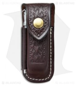 Victorinox Zermatt Large Brown Leather Belt Sheath W/ Sharpening Steel 33208