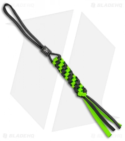 WE Knife Co. Tied Paracord Lanyard w/ Black Titanium Bead (Green/Black) WE Knife Co. Tied Paracord Lanyard W/ Black Titanium Bead (Green/Black) -Blade HQ WE Knife Co Black Tied Paracord Lanyard Green Black Black Bead A 01D BHQ 112163 jr