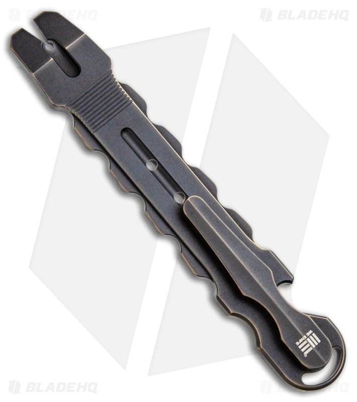 WE Knife Co. Gesila Titanium Prybar Tool - Antique Bronze WE Knife Co. Gesila Titanium Prybar Tool - Antique Bronze -Blade HQ WE Knife Co Gesila Titanium Prybar Tool Antique Bronze BHQ 105657 kp back large