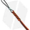 WE Knife Co. Tied Paracord Lanyard W/ Titanium Bead (Orange/Black) A-01C