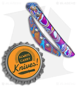 Wehr Knives Timascus Clip + Backspacer For Production Lukas-P Knife -Blade HQ Wehr Knives Timascus Clip Backspacer Set BHQ 123898 jr bottlecap