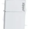Zippo Lighter Matte White W/ Zippo Logo 11338