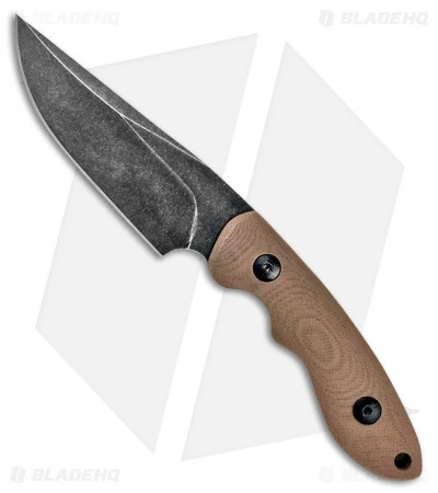 ABKT Elite Shadow Predator Fixed Blade Knife Tan G-10 (3.25" Black Stonewash) ABKT Elite Shadow Predator Fixed Blade Knife Tan G-10 (3.25" Black Stonewash) -Blade HQ abkt elite shadow predato tan g 10 black sw BP 27628 jr