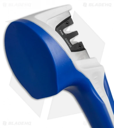 Accusharp Pull-Through Knife Sharpener 2-Stage (Blue/White) Accusharp Pull-Through Knife Sharpener 2-Stage (Blue/White) -Blade HQ accusharp blue white pull through knife sharpener 2 stage gray black orange black for reference