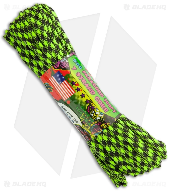 Zombie Edition Outbreak 550 Paracord Nylon Braided 7-Strand Core (100') USA Zombie Edition Outbreak 550 Paracord Nylon Braided 7-Strand Core (100') USA -Blade HQ atwood rope zombie edition outbreak large