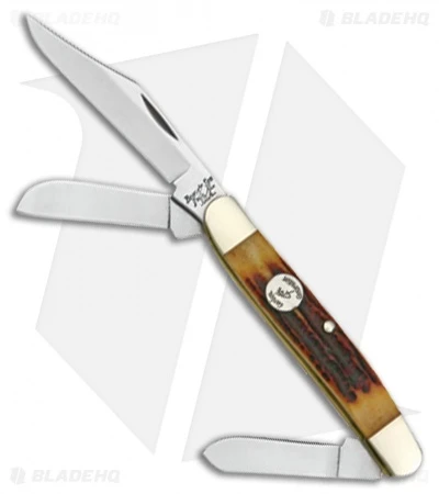 Bear & Son Large Stockman Traditional Pocket Knife Stag (2.875" Satin) CRSB47 Bear & Son Large Stockman Traditional Pocket Knife Stag (2.875" Satin) CRSB47 -Blade HQ bear and son large stockman stag BP 27638 jr