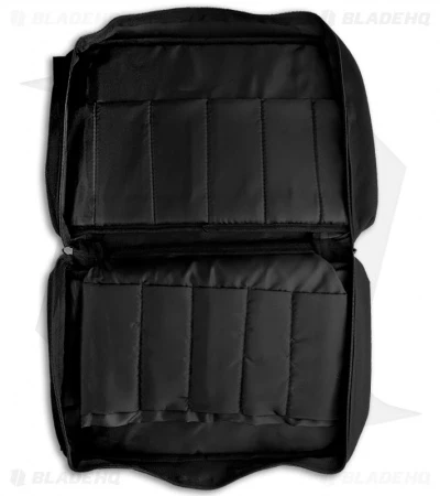 Carry All Knife Nylon Case Black Holds 22 Knives Carry All Knife Nylon Case Black Holds 22 Knives -Blade HQ black knife storage bag ac128 open