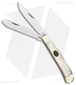 Buck Creek Trapper Pocket Knife 4.125" Cracked Ice