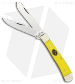 Buck Creek Trapper Yellow Slip Joint Knife 3.125"