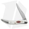 Case Small Texas Toothpick Knife 3.00" Jigged White Synthetic (610096 SS) 60180