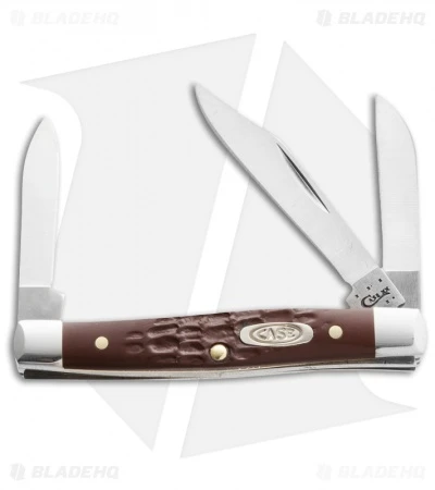 Case 081 Working Small Stockman Knife 2.625" Brown Synthetic (6333 SS) Case 081 Working Small Stockman Knife 2.625" Brown Synthetic (6333 SS) -Blade HQ case stockman brown no00081
