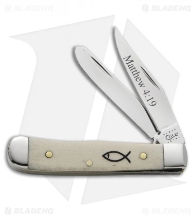Case Tiny Trapper Knife 2.375" Natural Bone "Matthew 4:19" (62154 SS) 8849 Case Tiny Trapper Knife 2.375" Natural Bone "Matthew 4:19" (62154 SS) 8849 -Blade HQ case tiny trapper natural bone matthew 8849 BHQ 42447 dl