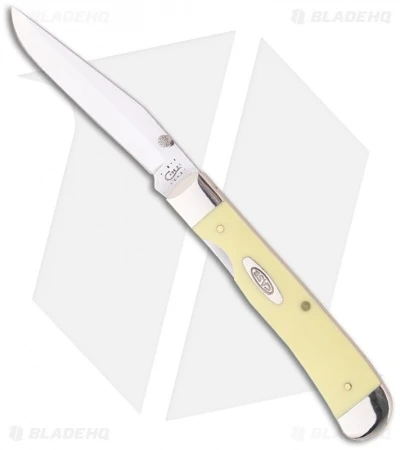 Case TrapperLock Knife 4.125" Yellow (3154L CV) 00111 Case TrapperLock Knife 4.125" Yellow (3154L CV) 00111 -Blade HQ case trapperlock yellow 00111