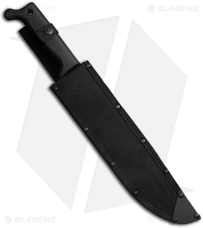 Cold Steel Bowie Point Machete Fixed Blade Knife (12" Black) 97BWM12S Cold Steel Bowie Point Machete Fixed Blade Knife (12" Black) 97BWM12S -Blade HQ cold steel bowie machete 97bwm12s sheath large