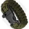 Combat Ready Survival Bracelet OD Green Paracord W/ Plastic Clasp