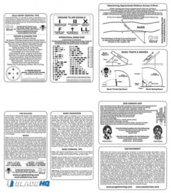 ESEE Knives Izula Gear Survival Card Set