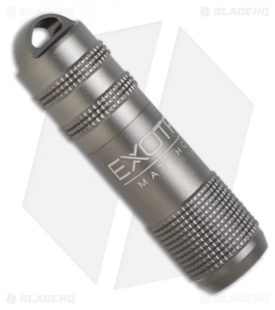 Exotac MATCHCAP Survival Matchcase & Striker Waterproof Fire Starter (Gunmetal) Exotac MATCHCAP Survival Matchcase & Striker Waterproof Fire Starter (Gunmetal) -Blade HQ exotac matchcap survival matchase striker et1003gun
