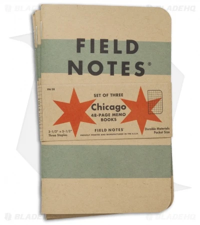 Field Notes Memo Graph 3-Pack Chicago Edition (Brown) FN-28 Field Notes Memo Graph 3-Pack Chicago Edition (Brown) FN-28 -Blade HQ field notes chicago fn 28 3 cm