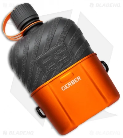 Gerber Bear Grylls Survival Canteen and Cup (1 Liter) 31-001062 Gerber Bear Grylls Survival Canteen And Cup (1 Liter) 31-001062 -Blade HQ gerber servival canteen 1 liter