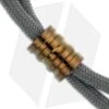 Gray Precision Ringer Titanium Bead Lanyard Pull (Polished Bronze)