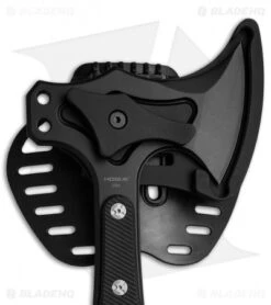 Hogue Knives 14" EX-T01 Tomahawk Axe Black G-10 -Blade HQ hogue knives 14in ex t01 tomahawk axe black 35779 ex t01 BHQ 37158 er sheath closeup