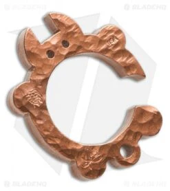 KnifeGuys Tipsy Turtle Copper Keychain Bottle Opener - Hammered