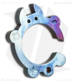 KnifeGuys Tipsy Turtle Stainless Steel Keychain Bottle Opener - Heat Anodized