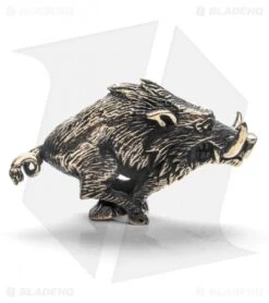 Lion ARMory Razorback Lanyard Bead Brass