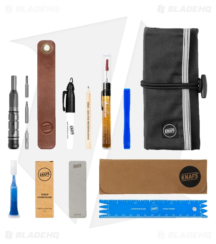 KNAFS Loaded Burrito Maintenance Knife Roll - Black Canvas KNAFS Loaded Burrito Maintenance Knife Roll - Black Canvas -Blade HQ loaded burrito large