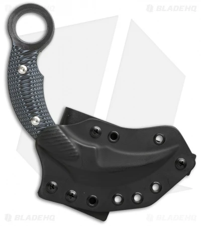 Mil-Tac Knives Jerry Hossom Kerambitch Karambit Knife Black/Grey (3.25" Satin) Mil-Tac Knives Jerry Hossom Kerambitch Karambit Knife Black/Grey (3.25" Satin) -Blade HQ mil tac knives karambit black and gray sheath cm