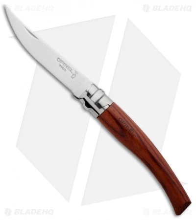 Opinel Knives No 8 Slim Stainless Steel Folding Knife Padouk (3.125" Satin) #8 Opinel Knives No 8 Slim Stainless Steel Folding Knife Padouk (3.125" Satin) #8 -Blade HQ opinel op00015 slim bubinga 8
