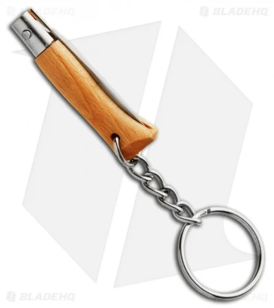 Opinel No. 2 Folding Knife Keychain Beechwood (1.25" Satin) #2 Opinel No. 2 Folding Knife Keychain Beechwood (1.25" Satin) #2 -Blade HQ opinel op00065 back closed